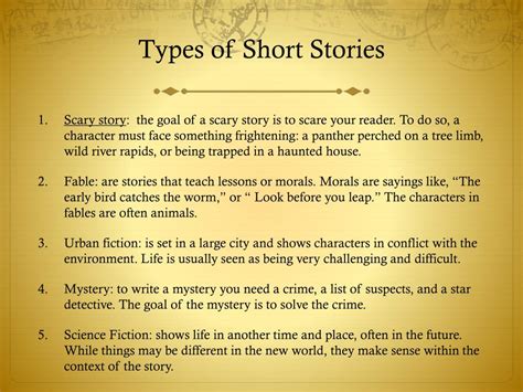 types of short story|TEN TYPES OF SHORT STORY .